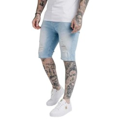 къси,панталони,мъжки,панталони,siksilk,distressed,denim,shorts,blue