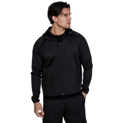блуза,мъжки,пуловери,siksilk,full,zip,sweatshirt,black