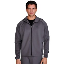 блуза,мъжки,пуловери,siksilk,full,zip,sweatshirt,grey,(grey)