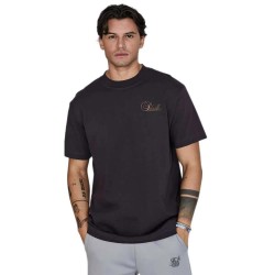 тениска,мъжки,тениски,siksilk,graphic,embroidered,oversized,fit,short,sleeve,t,shirt,black,orange,white,(black)