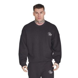 блуза,мъжки,пуловери,siksilk,graphic,sweatshirt,black