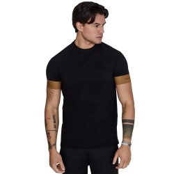 тениска,мъжки,тениски,siksilk,tech,embroidered,logo,short,sleeve,t,shirt,black