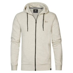 блуза,мъжки,пуловери,petrol,industries,m,1040,swh303,full,zip,sweatshirt,beige,(antique,white,melee)
