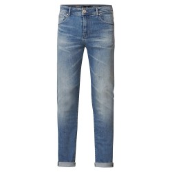 дънки,мъжки,панталони,petrol,industries,seaham,ripped,repaired,slim,fit,jeans,blue