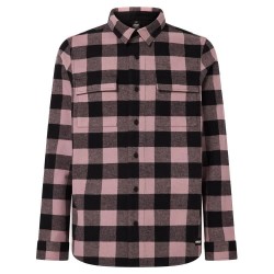 карирана,риза,мъжки,ризи,oakley,bear,cozy,flannel,long,sleeve,shirt,toadstool,black,check,(black,pink)
