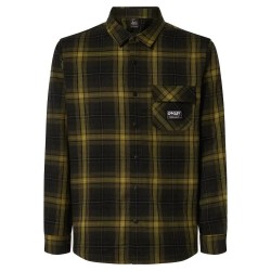 карирана,риза,мъжки,ризи,oakley,butter,flannel,long,sleeve,shirt,black,(black,fern,check)