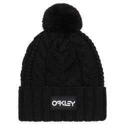 шапка,всички,шапки,oakley,harper,pom,beanie,black,white,logo,(black)