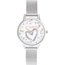 Часовник Olivia burton OB16LH12 woman watch - Silver (Silver / Silver / White) часовник,часовници,olivia,burton,ob16lh12,woman,watch,silver,(silver,silver,white)