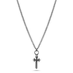 бижутерия,police,pejgn2112801,necklace,silver,(grey)