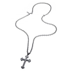 бижутерия,police,pj26552blk.02,necklace,silver