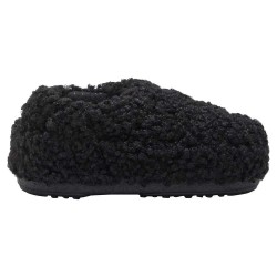 пантофи,дамски,пантофи,moon,boot,band,faux,curly,slippers,black,(black)