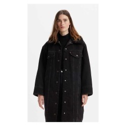 яке,дамски,якета,и,палта,levi's®,longline,padded,trucker,jacket,black