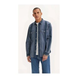 риза,с,дълъг,ръкав,мъжки,ризи,levi's®,relaxed,fit,western,long,sleeve,shirt,blue