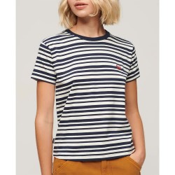 тениска,дамски,тениски,superdry,essential,logo,short,sleeve,t,shirt,multicolor,(richest,navy,stripe)