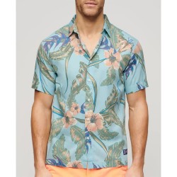 риза,с,къс,ръкав,мъжки,ризи,superdry,hawaiian,short,sleeve,shirt,eden,hawaiian,blue,(multicolor)