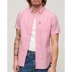 риза,с,къс,ръкав,мъжки,ризи,superdry,vintage,oxford,short,sleeve,shirt,bright,pink,(pink)