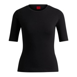 тениска,дамски,тениски,hugo,darnelia,10259804,short,sleeve,t,shirt,black