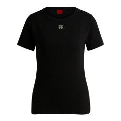 тениска,дамски,тениски,hugo,deloris,10258222,short,sleeve,t,shirt,black
