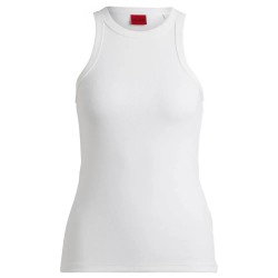 тениска,дамски,тениски,hugo,the,plain,10258222,sleeveless,t,shirt,white