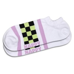 чорапи,мъжки,чорапи,happy,socks,checked,stripe,no,show,socks,white,(multicolor)