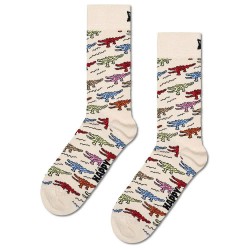 чорапи,мъжки,чорапи,happy,socks,crocodile,crew,socks,multicolor,(beige)