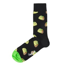 чорапи,мъжки,чорапи,happy,socks,taco,to,go,crew,socks,black