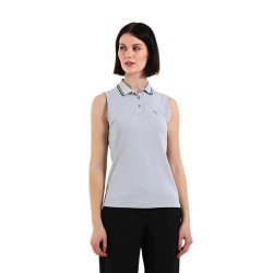 Chervo Amaca Woman Sleeveless Polo - Grey (Dark Grey) дамски,блузи,с,яка,chervo,amaca,woman,sleeveless,polo,grey,(dark,grey)