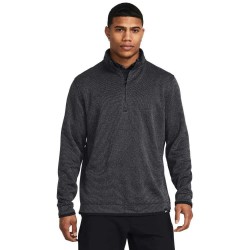 Under armour golf Storm LB half zip fleece - Black (Black / White / Black) мъжки,пуловери,under,armour,golf,storm,lb,half,zip,fleece,black,(black,white,black)