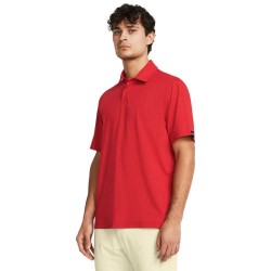 Блуза с яка Under armour golf Tee To Green LB short sleeve polo - Red (Red / Black) блуза,с,яка,мъжки,блузи,с,яка,under,armour,golf,tee,to,green,lb,short,sleeve,polo,red,(red,black)