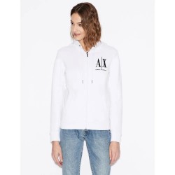 блуза,дамски,блузи,armani,exchange,8nym22,yj68z,full,zip,sweatshirt,white