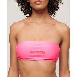 дамски,бански,костюми,superdry,logo,bandeau,bikini,top,pink