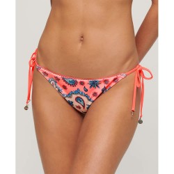 дамски,бански,костюми,superdry,tie,side,cheeky,bikini,bottom,pink,bandana,(multicolor)