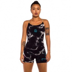 Grimey Day Dreamer sleeveless romper - Black (Bleached Black) дамски,гащеризони,grimey,day,dreamer,sleeveless,romper,black,(bleached,black)