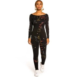 Гащеризон Grimey Jazz Thing long sleeve jumpsuit - Black (Black) гащеризон,дамски,гащеризони,grimey,jazz,thing,long,sleeve,jumpsuit,black,(black)