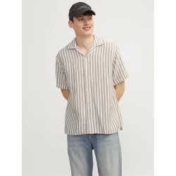 риза,с,къс,ръкав,мъжки,ризи,jack,&,jones,noto,stripe,resort,short,sleeve,shirt,carnelian,(beige)