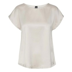 дамски,блузи,дамски,ризи,vero,moda,merle,mix,short,sleeve,blouse,grey,(silver,lining)