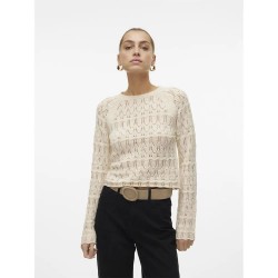блуза,дамски,пуловери,дамски,плетени,дрехи,vero,moda,new,fabienne,sweater,beige,(birch)