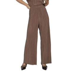 панталони,мъжки,панталони,дамски,панталони,vila,plisa,loose,fit,high,waist,pants,brown,(fossil)