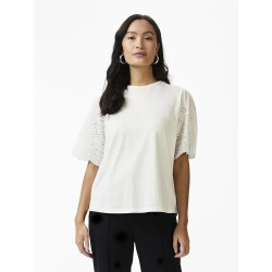 тениска,дамски,тениски,yas,lex,short,sleeve,t,shirt,star,white,(beige)