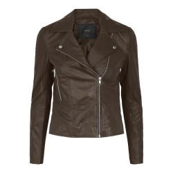 яке,дамски,якета,и,палта,yas,sophie,leather,jacket,brown,(chicory,coffee)