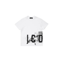 детска,тениска,детски,тениски,dsquared2,kids,relax,icon,short,sleeve,t,shirt,white