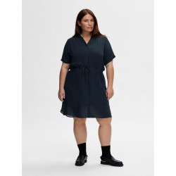 рокля,дамски,поли,и,рокли,selected,damina,short,sleeve,dress,blue