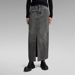 Пола G-Star Viktoria long skirt - Grey (Worn In Tin) пола,дамски,поли,и,рокли,g,star,viktoria,long,skirt,grey,(worn,in,tin)