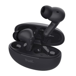 слушалки,слушалки,trust,25296,tws,wireless,earphones,black,(black)