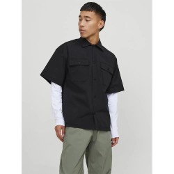риза,с,къс,ръкав,мъжки,ризи,jack,&,jones,altitude,short,sleeve,shirt,black,(black)