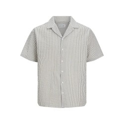 риза,с,къс,ръкав,мъжки,ризи,jack,&,jones,aydan,short,sleeve,shirt,crockery,detail,stripes,(green)