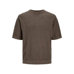 блуза,мъжки,пуловери,jack,&,jones,bastian,sweater,falcon,detail,melange,(brown)