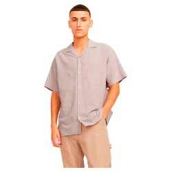 риза,с,къс,ръкав,мъжки,ризи,jack,&,jones,blend,short,sleeve,shirt,crockery,(grey)