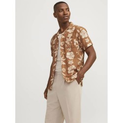 риза,с,къс,ръкав,мъжки,ризи,jack,&,jones,flores,short,sleeve,shirt,beige,(sunburn,aop,comfort,fit)