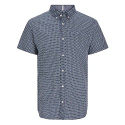 риза,с,къс,ръкав,мъжки,ризи,jack,&,jones,jack,print,short,sleeve,shirt,navy,blazer,fit,comfort,(blue)